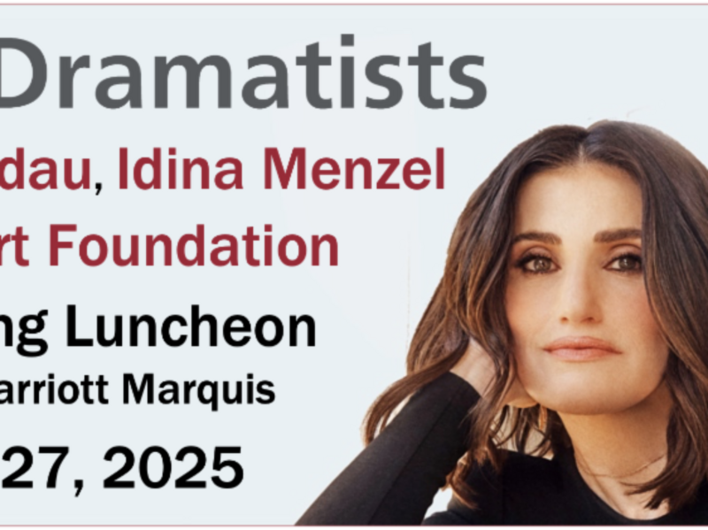 Tina Landau, Idina Menzel & The Shubert Foundation will be Honored at Dew Dramatists Luncheon